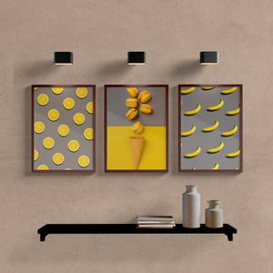 Kit Quadros Decorativos Cozinha Limão Siciliano - vista aproximada da impressão