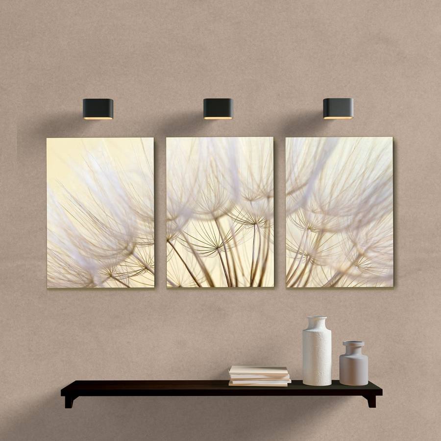 Kit Quadros Decorativos Dente de Leão - quadro decorativo em ambiente decorado