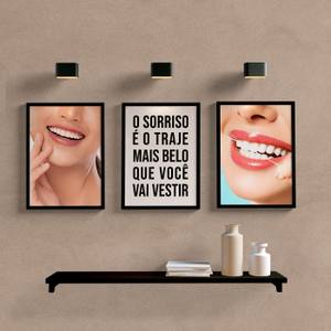 kit quadros decorativos dentista