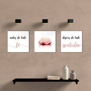 Kit Quadros Decorativos Depois de Tudo Gratidão - quadro decorativo em ambiente decorado