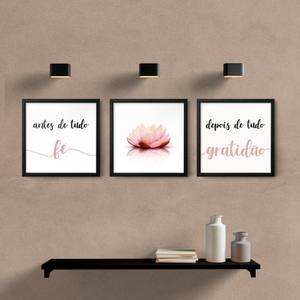 Kit quadros decorativos sala quarto