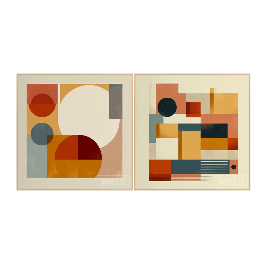 Kit Quadros Decorativos Diálogo de Formas - vista aproximada da impressão