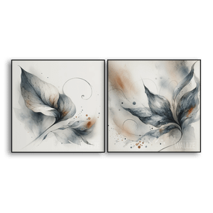 Kit Quadros Decorativos Elegância Fluida - quadro decorativo em ambiente decorado