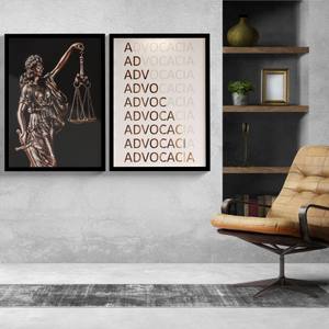 Kit Quadros Decorativos Escritório Advocacia