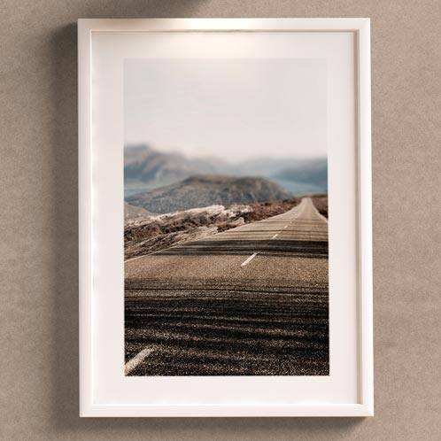 Kit Quadros Decorativos Estradas para sala ou quarto - quadro decorativo em ambiente decorado