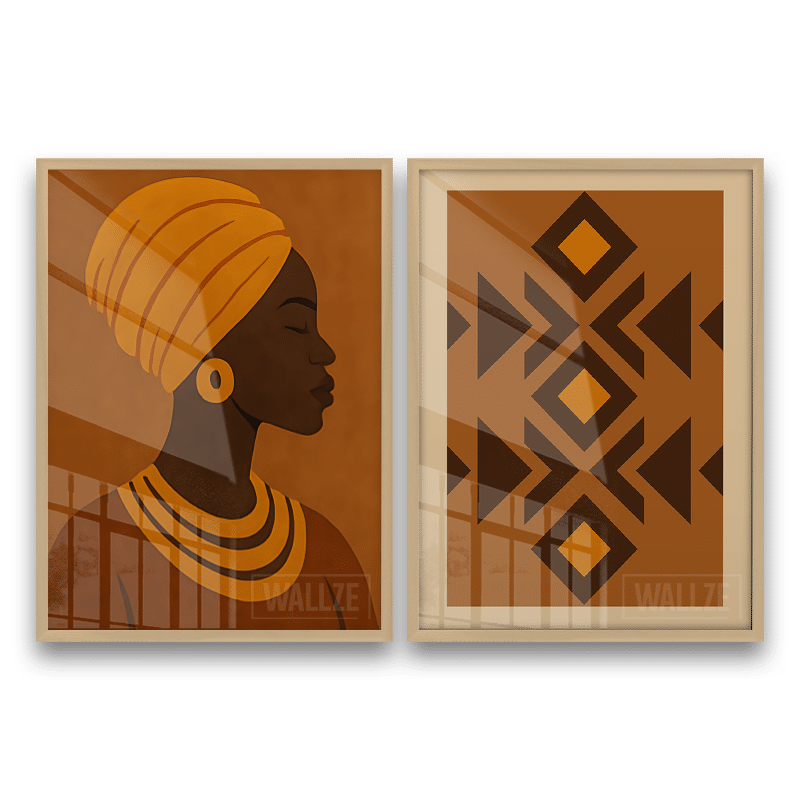 Kit Quadros Decorativos Étnica Contemporânea - imagem 7