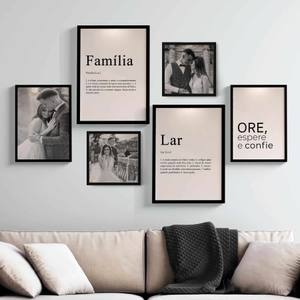 Kit Quadros Com fotos e frases