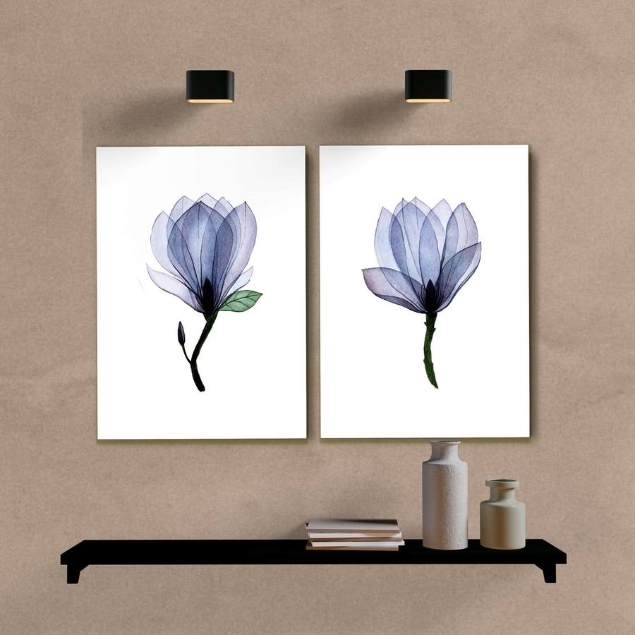 Kit Quadros Decorativos Flor Aquarela - imagem 6