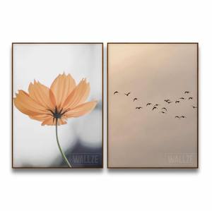 Kit Quadros Decorativos  Flor e Voo - imagem 5