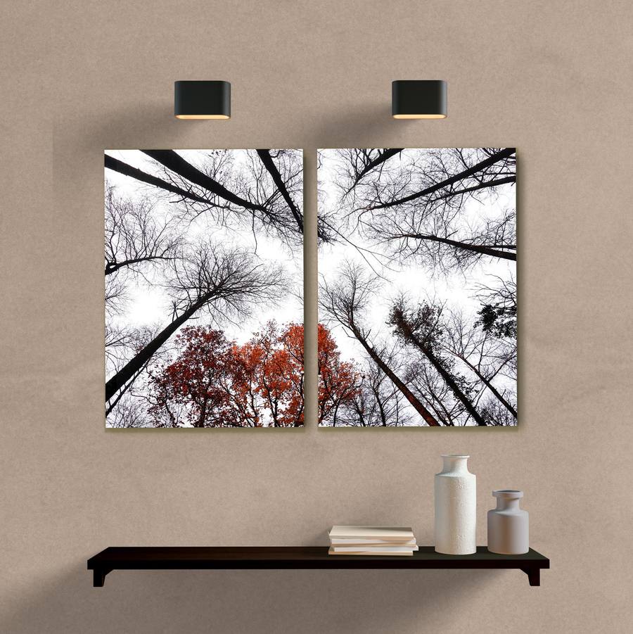 Kit Quadros Decorativos Floresta - quadro decorativo em ambiente decorado
