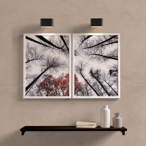 Kit Quadros Decorativos Floresta - detalhe da moldura e acabamento
