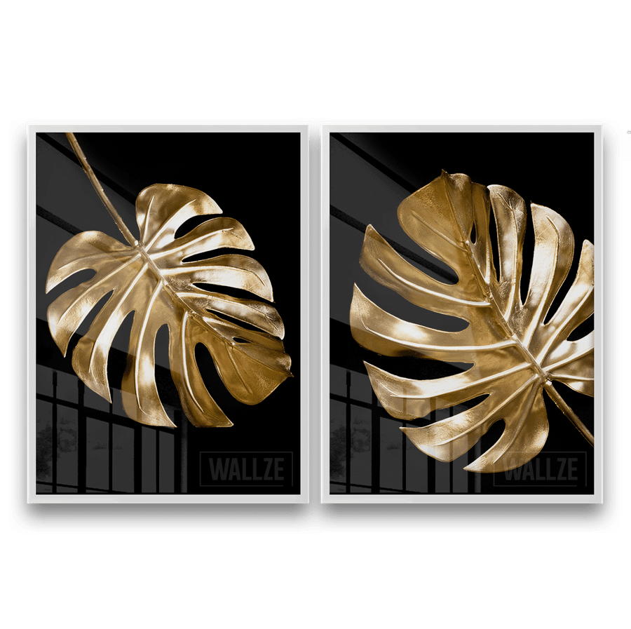 Kit Quadros Decorativos Folhas de Ouro - imagem 6