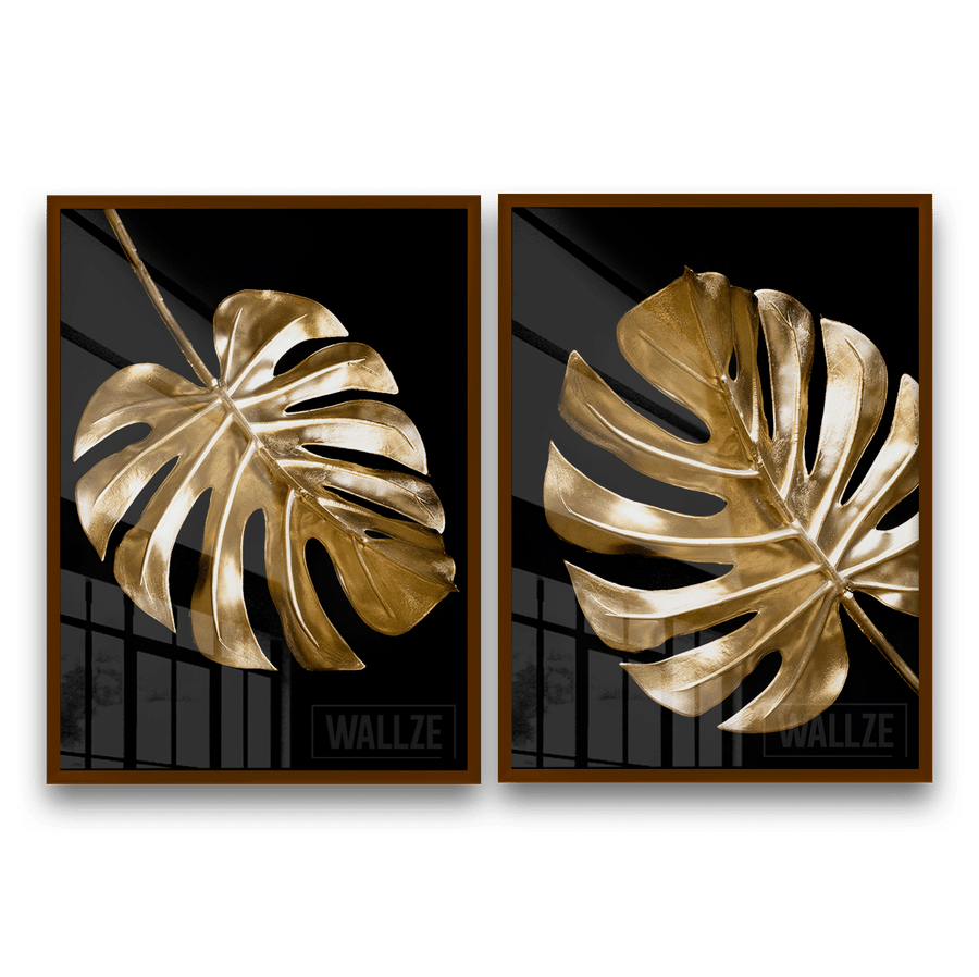 Kit Quadros Decorativos Folhas de Ouro - imagem 9