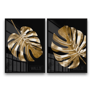 Kit Quadros Decorativos  Folhas de Ouro - imagem 7