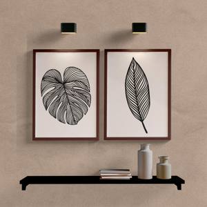 Kit Quadros Decorativos Folhas P&B - imagem 5