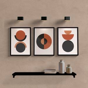 Kit Quadros Decorativos Formas Geométricas - quadro decorativo em ambiente decorado