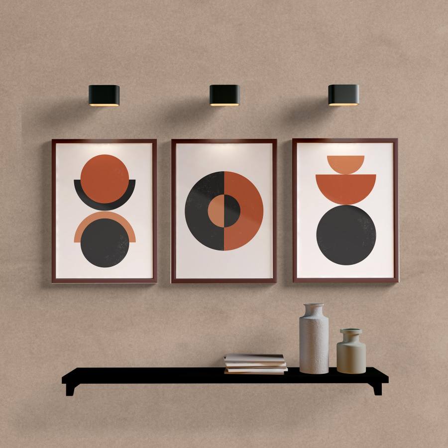 Kit Quadros Decorativos Formas Geométricas - imagem 5