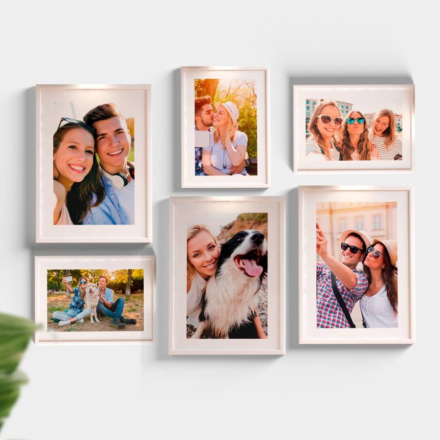 Kit Quadros Decorativos Fotos Coloridas - detalhe da moldura e acabamento