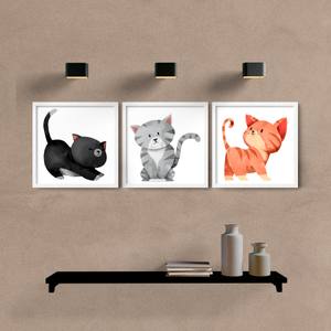 kit quadros gatinhos
