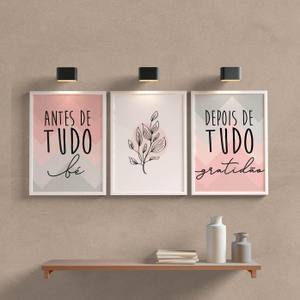 kit Quadros decorativos para sala ou quarto