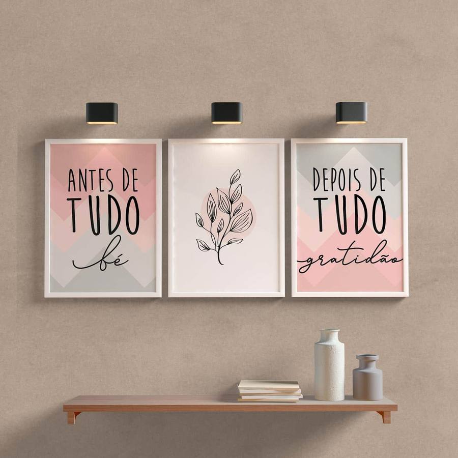 kit Quadros decorativos para sala ou quarto