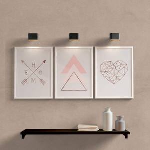 Kit Quadros Home Rose para sala