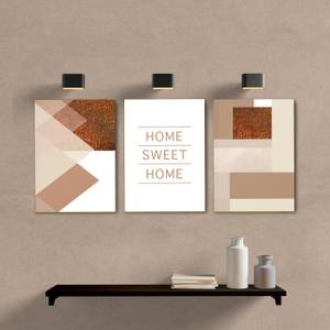 Kit Quadros Decorativos Home Sweet Home - quadro decorativo em ambiente decorado