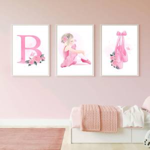 Kit Quadros Decorativos Infantil Menina