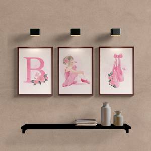 Kit Quadros Decorativos Infantil Bailarina Personalizado com Letra do nome - imagem 5