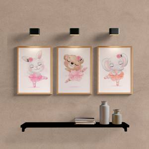 Kit Quadros Decorativos Infantil Ursinhos Bailarinos - imagem 5