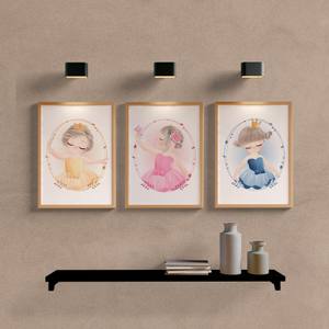Kit Quadros Decorativos Infantil Princesas - vista aproximada da impressão