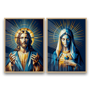Kit Quadros Decorativos Jesus e Maria - O Sagrado e o Divino - imagem 8