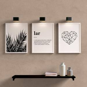Kit Quadros Decorativos Lar - detalhe da moldura e acabamento