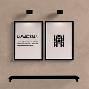 Kit quadros lavanderia
