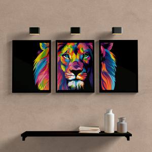 Kit Quadros Decorativos Leão de Judá | Wallze