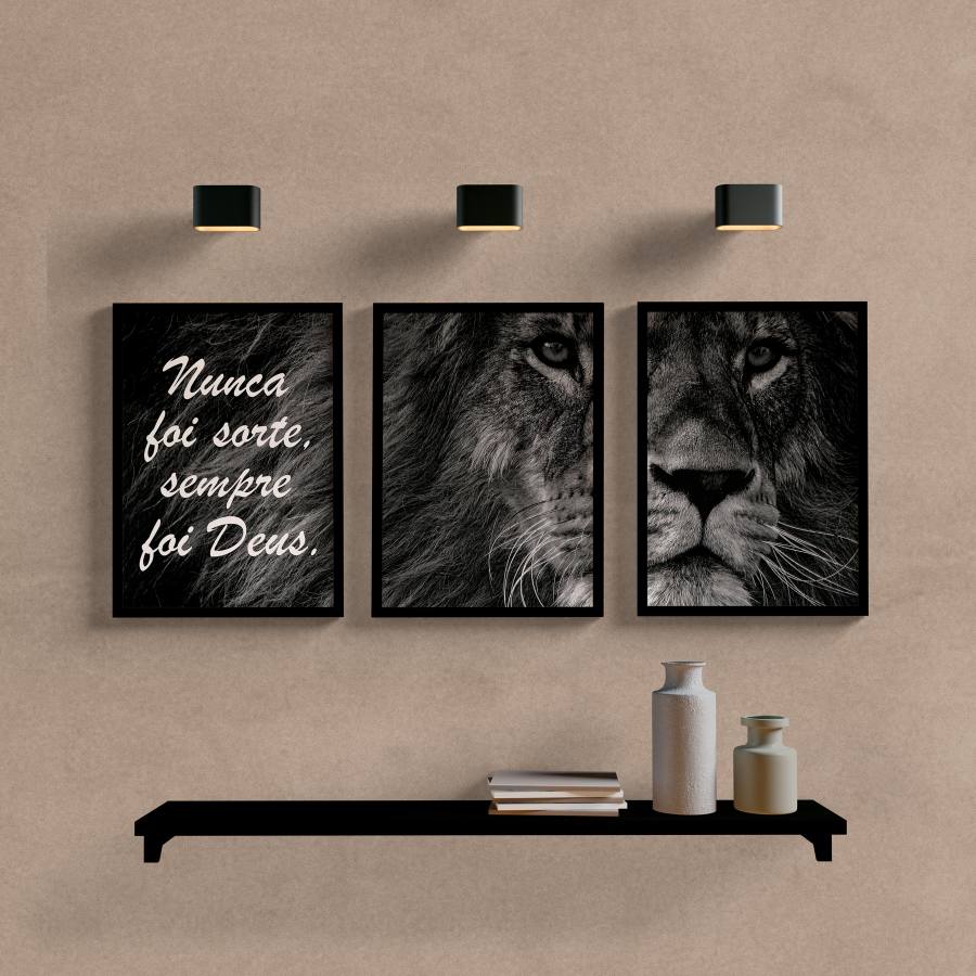 Kit Quadros Leão