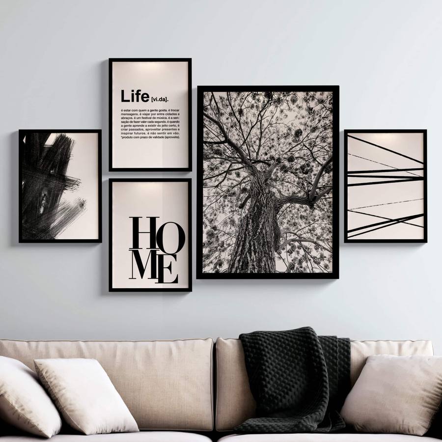 Kit Quadros Decorativos Life