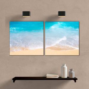 Kit Quadros Decorativos Mar III - quadro decorativo em ambiente decorado