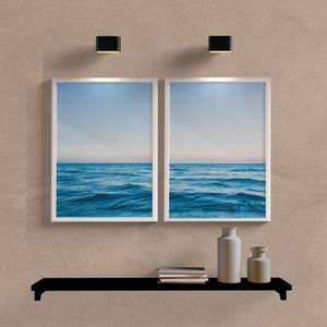Kit Quadros Decorativos Mar IV - detalhe da moldura e acabamento
