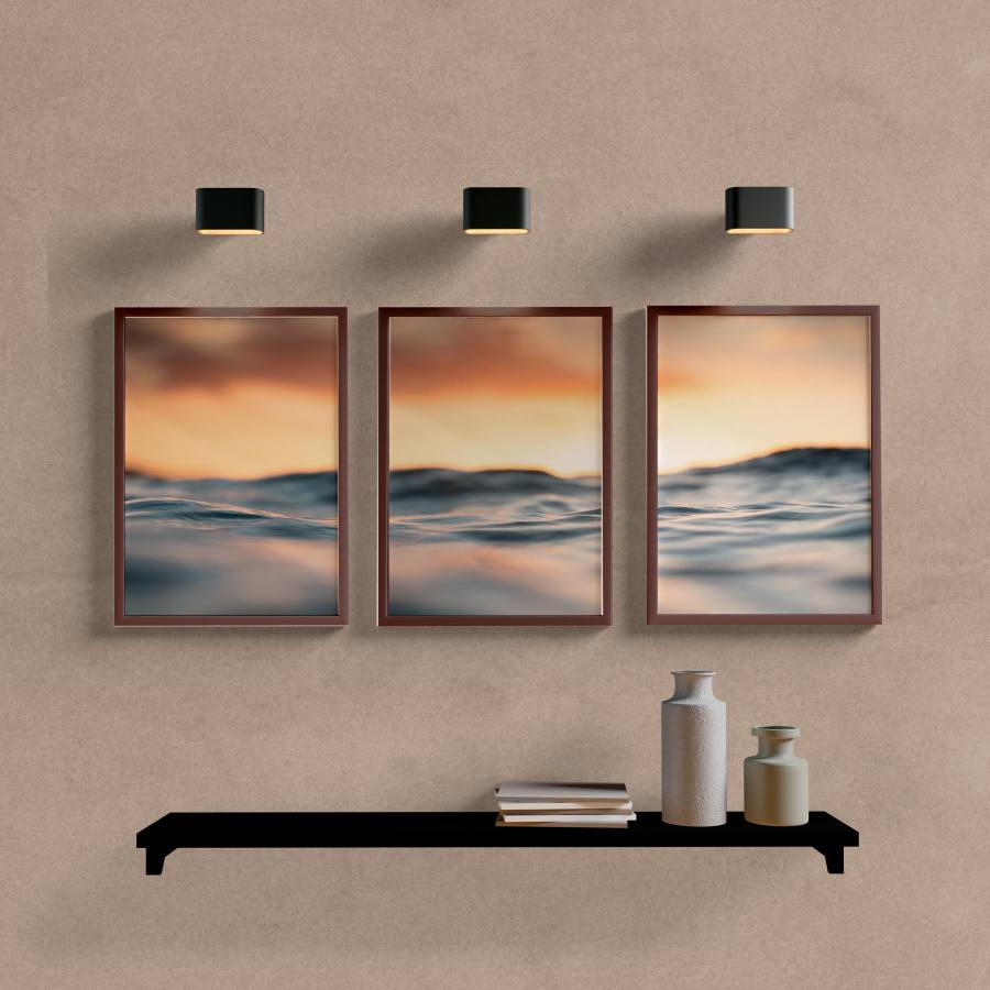 Kit Quadros Decorativos Mar Sunset - imagem 5