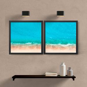 Kit Quadros Decorativos Mar VII - detalhe da moldura e acabamento