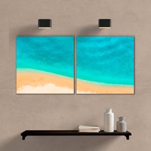 Kit Quadros Decorativos Mar VIII - quadro decorativo em ambiente decorado