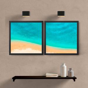 Kit Quadros Decorativos Mar VIII - detalhe da moldura e acabamento