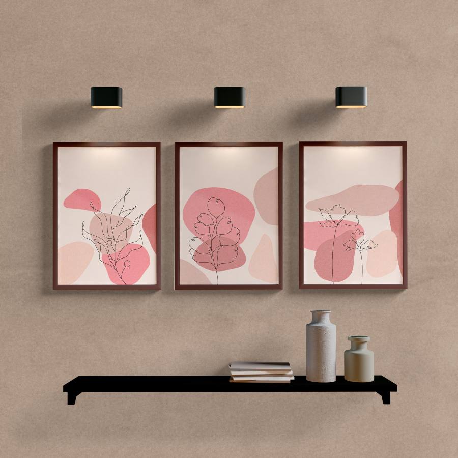 Kit Quadros Decorativos Minimal Flower - imagem 5