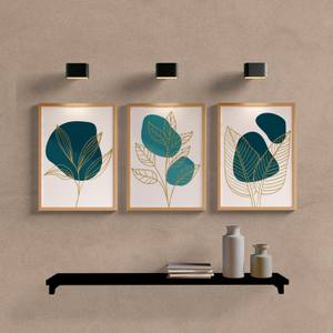 Kit Quadros Decorativos Minimal Folhas - vista aproximada da impressão