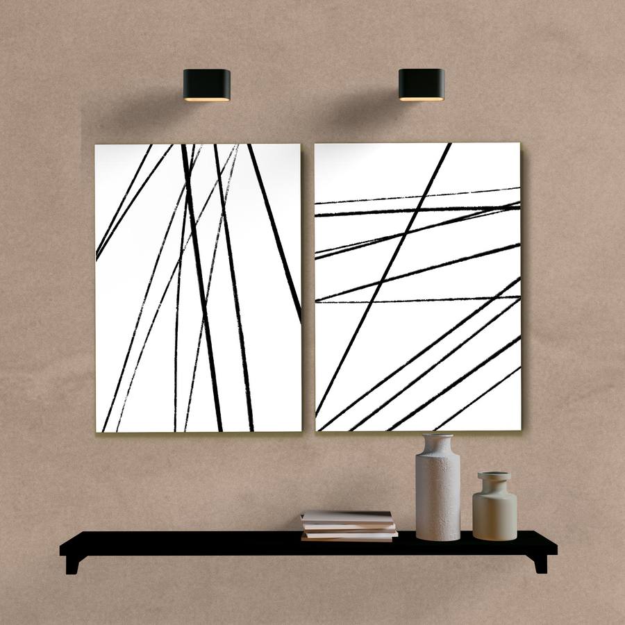 Kit Quadros Decorativos Minimalista Linhas - imagem 6