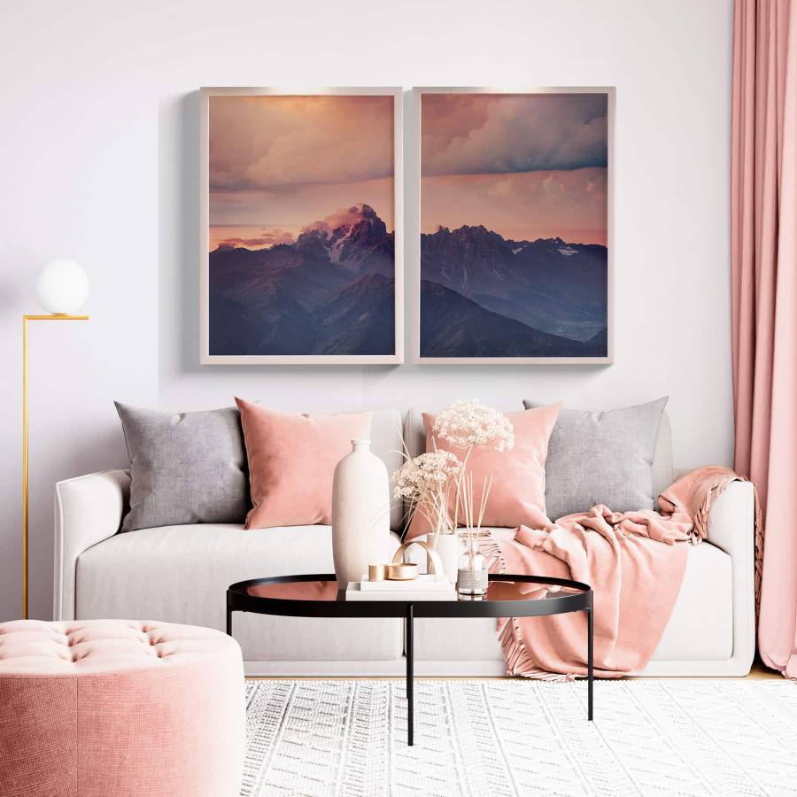 Kit Quadros Decorativos Montanhas | Wallze