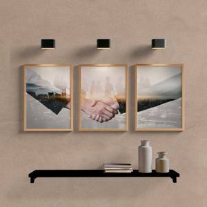 Kit Quadros Decorativos Negócios - vista aproximada da impressão