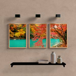 Kit Quadros Decorativos Paisagem Arashiyama - vista aproximada da impressão