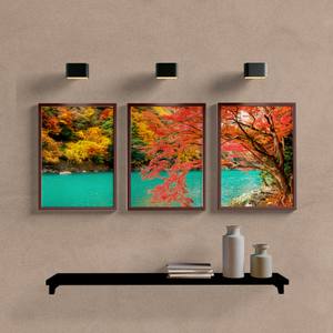 Kit Quadros Decorativos Paisagem Arashiyama - quadro decorativo em ambiente decorado